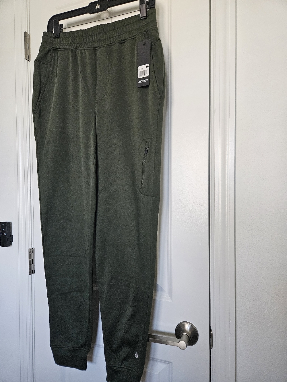 NWT Bally Total Fitness Men's Olive Green Jogger Pants Size SMALL